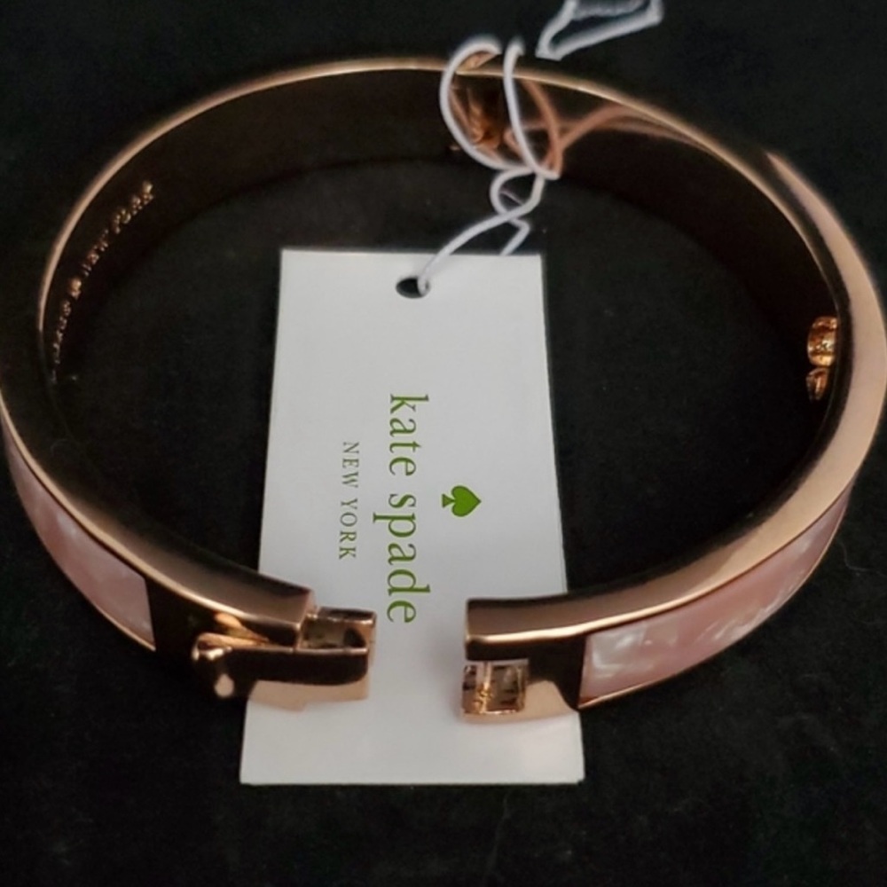 Kate Spade Pink and Gold Heart Bracelet - Picture 7 of 8